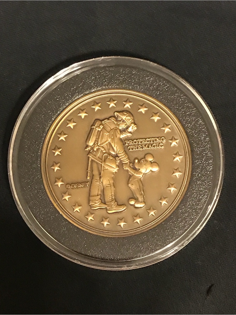 Disney CHALLENGE coin “Protecting the Magic' Commemorative Gold Coin